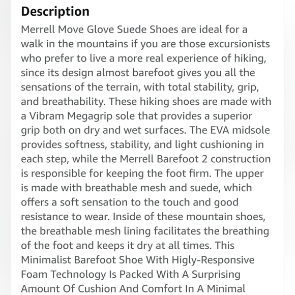 Merrell "Move Glove Suede" Barefoot Running Shoe Vibram Grey | Women's Size 6.5 - Picture 15 of 16